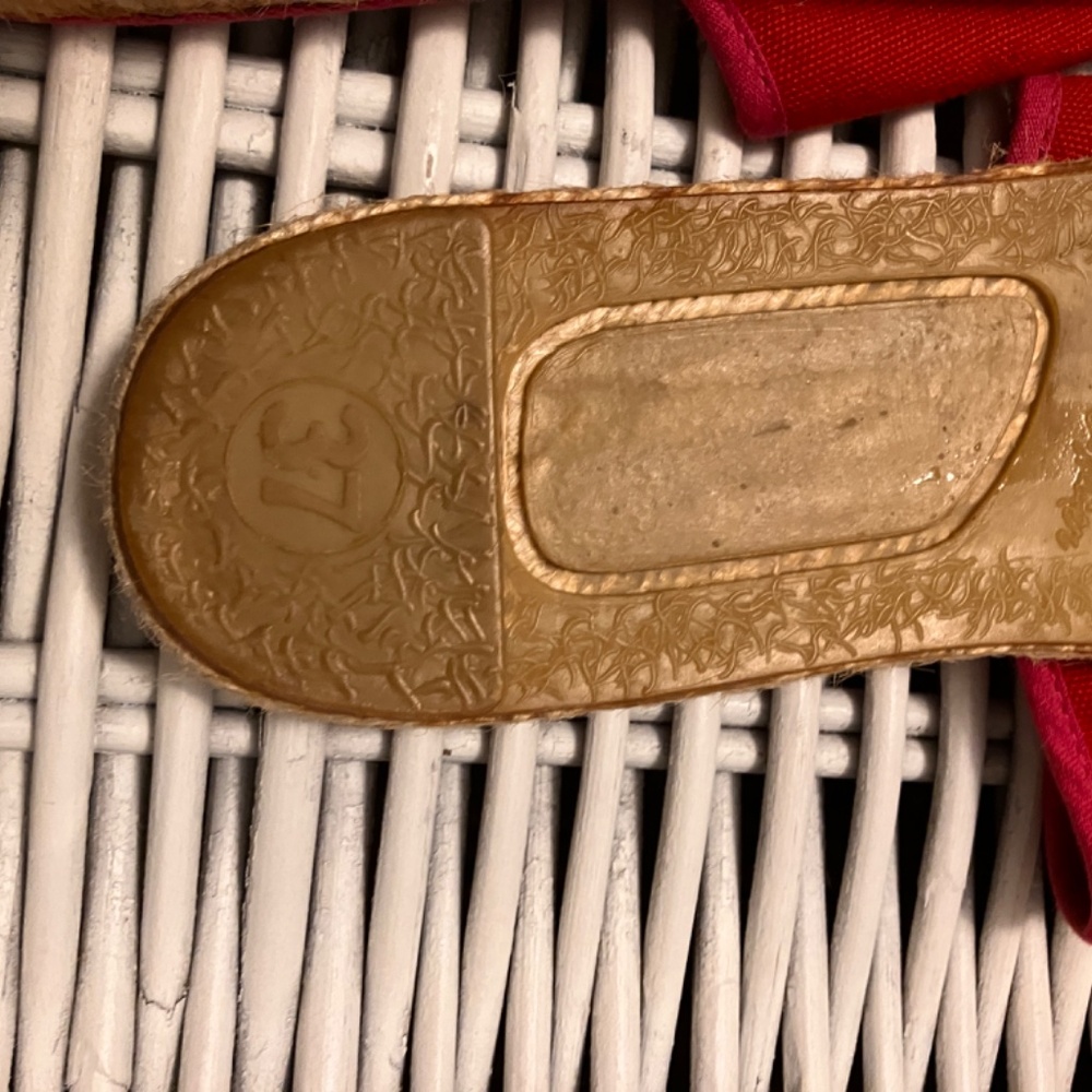 Anya Hindmarch pink espadrille slides - Picture 5 of 5
